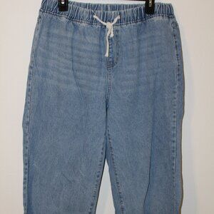 SHEIN Women's Curve Pull On Distressed Cropped Jeans Size 1XL